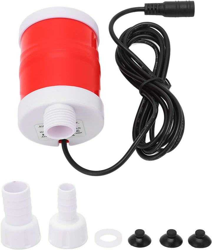 Tauchpumpe 12 V 20 W 700 L/h mit Bürstenlosem Gleichstrommotor Förderhöhe 6 m für Aquarium und Outdo