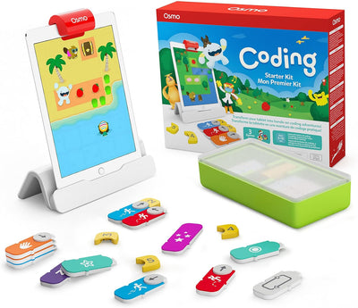 Osmo - Coding Starter Kit for iPad - 3 Hands-on Learning Games - Ages 5-10+ - Learn to Code, Coding