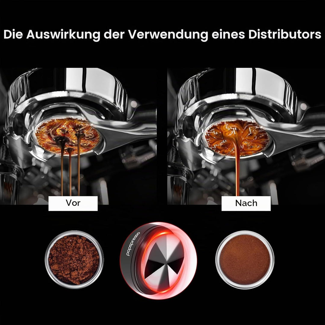58,35mm-Kaffeeverteiler, doppelt gelagerter und schnell rotierender magnetischer Espressoverteiler,