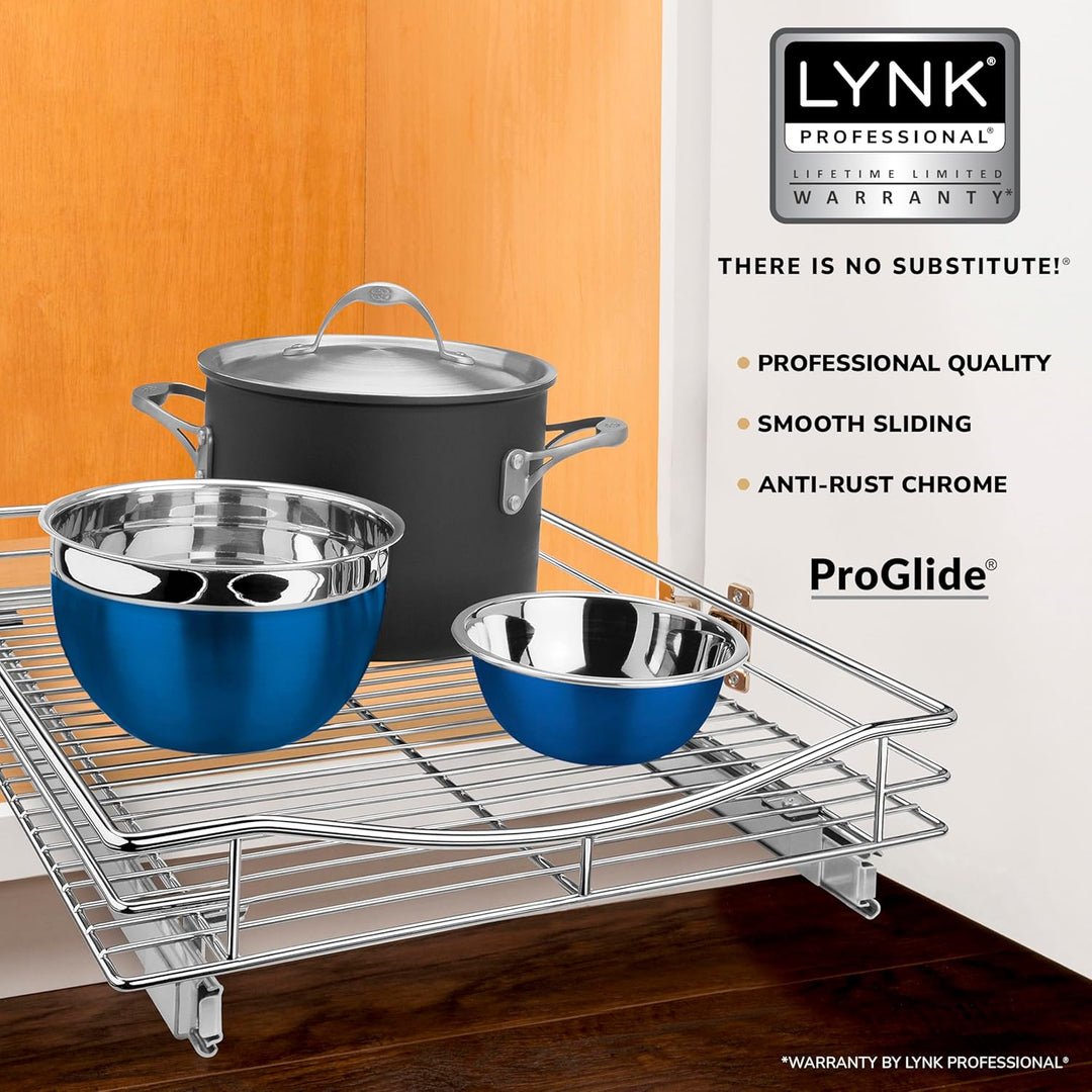 Lynk Professional, Schrank Organizer, Ziehen unter Schrank Schiebetür Regal – 27,9 cm breit x 45,7 c