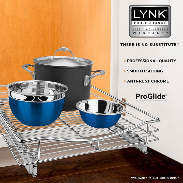Lynk Professional, Schrank Organizer, Ziehen unter Schrank Schiebetür Regal – 27,9 cm breit x 45,7 c