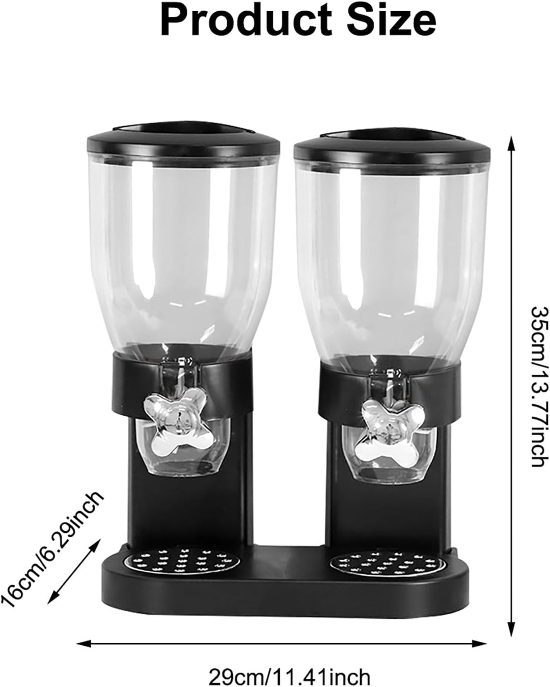 LUPATDY 2er Pack Müslispender 2L, Aufbewahrungsbox Küche Organizer mit Deckel, Cereal Dispenser für