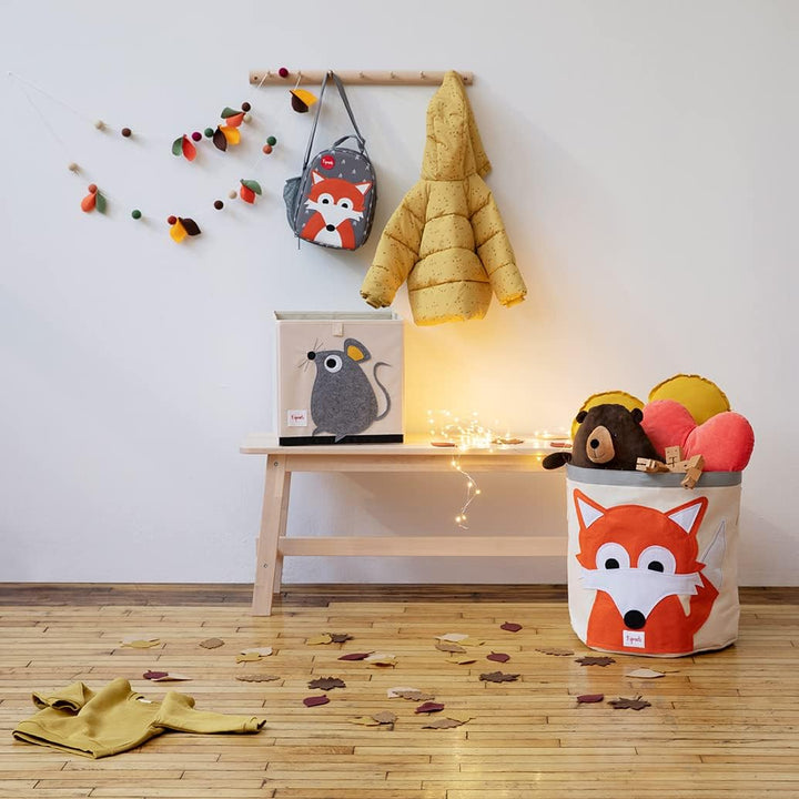 3 Sprouts, Aufbewahrungsbox Kinder mit Deckel, Spielzeugbox für Kallax Regale, Box zur Spielzeugaufb