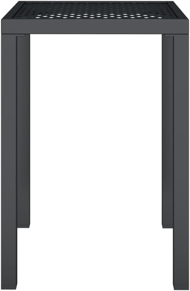 vidaXL Gartentisch Anthrazit 50x50x72 cm Stahl 50 x 50 x 72 cm, 50 x 50 x 72 cm