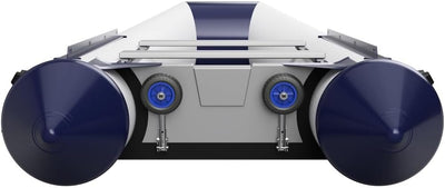 SUPROD Slipräder, Heckräder, für KLEINE Schlauchboote, LD160, Edelstahl Schwarz/Blau, Schwarz/Blau