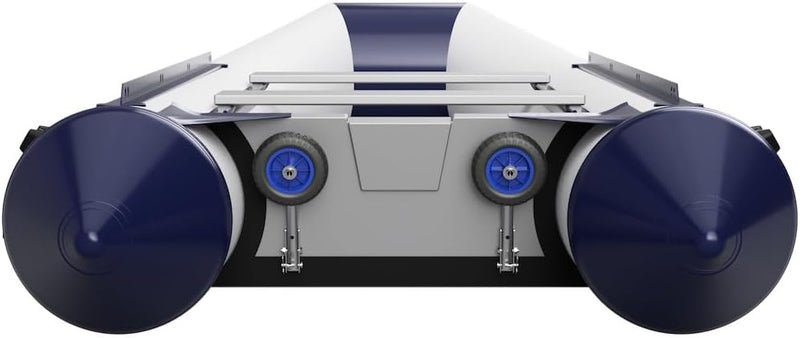SUPROD Slipräder, Heckräder, für KLEINE Schlauchboote, LD160, Edelstahl Schwarz/Blau, Schwarz/Blau