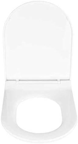 WENKO WC-Sitz Habos, Toilettensitz mit Absenkautomatik, WC-Deckel mit Fix-Clip Hygiene-Befestigung,