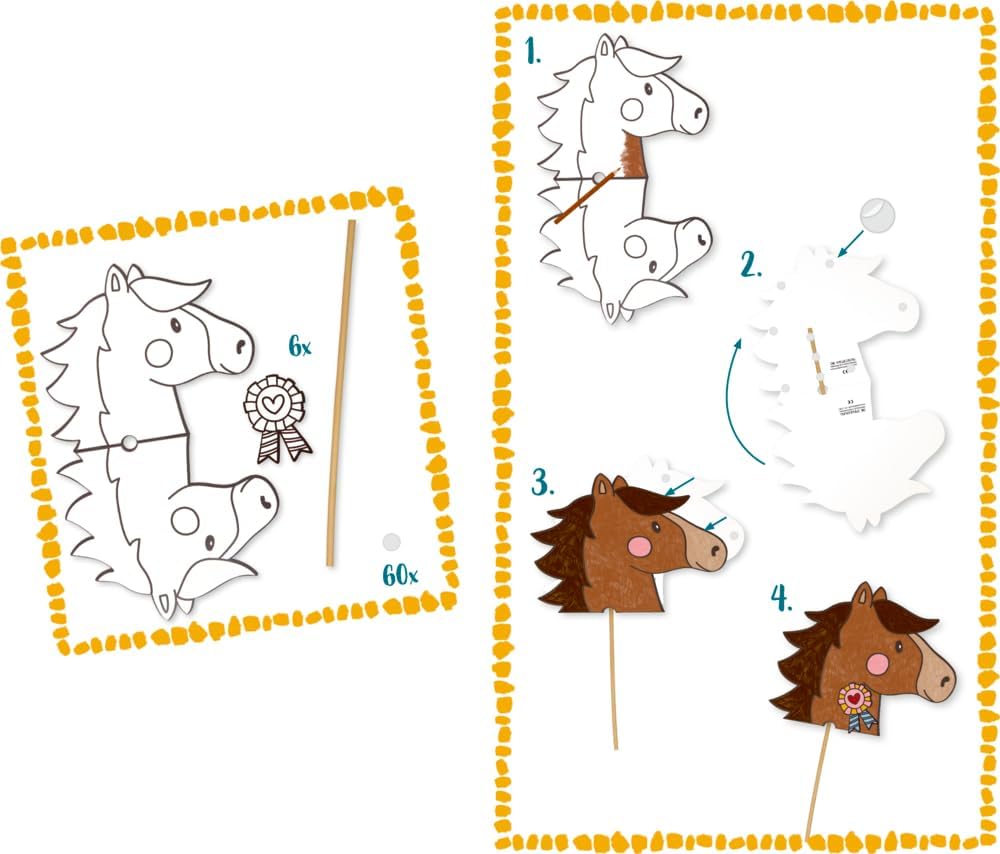 Die Spiegelburg - Steckenpferd-Bastelset - Mein kl. Ponyhof