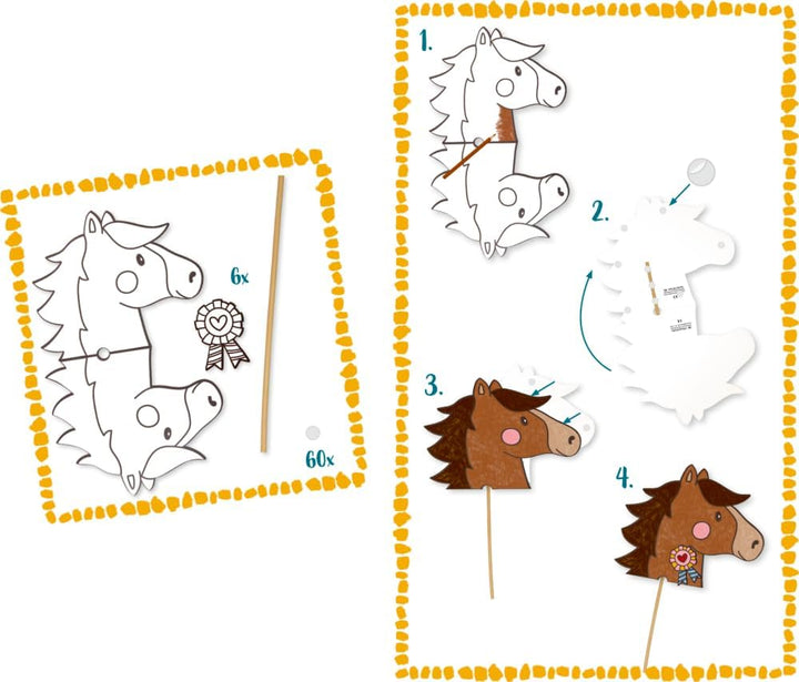 Die Spiegelburg - Steckenpferd-Bastelset - Mein kl. Ponyhof