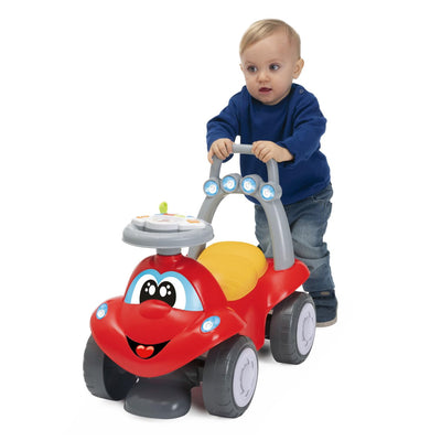 Chicco Ride-Along Billy Quattro, Mitfahrendes Kinderauto, 4in1 Spielmodi, Schaukelfunktion, erste Sc