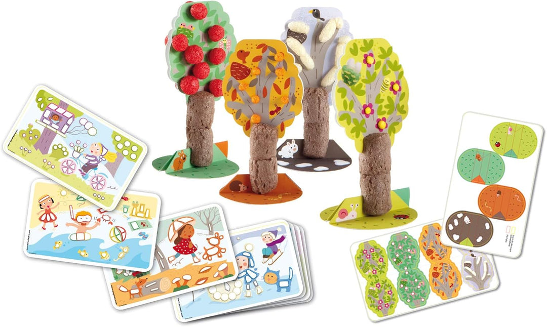 Playmais FUN TO LEARN Seasons Bastel-Set für Kinder ab 3 Jahren I Motorik-Spielzeug mit 550 14 Motiv