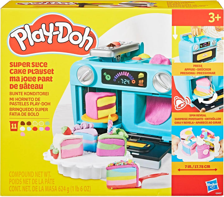 Play-Doh Bunte Konditorei mit Spielzeug-Ofen, Werkzeugen, Accessoires und 11 Dosen Knetmasse zum For