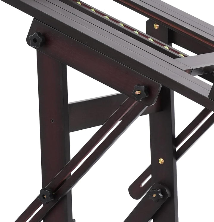 Profi Holzstaffelei höhenverstellbar 140-300cm für Atelier, Künstler, Malerei, mit Rollen & Tablett,