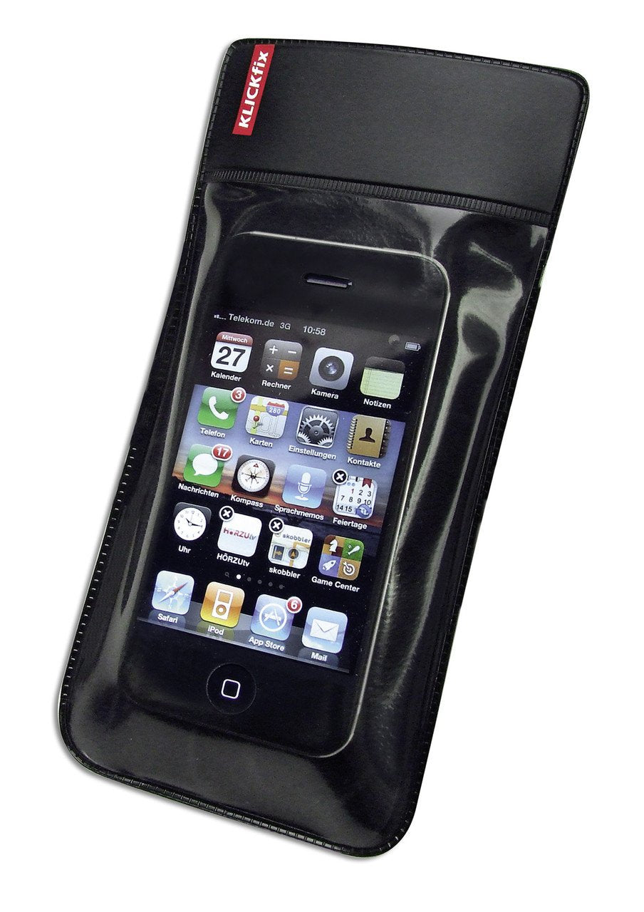 KLICKfix Farradtasche Phonebag S, schwarz, 7 x 12 cm, 7 x 12 cm