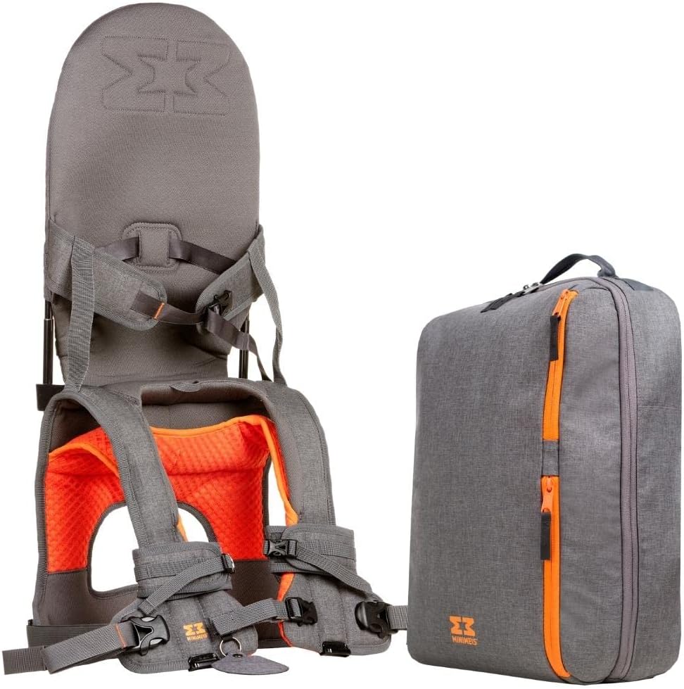 MiniMeis Backpack - der Rucksack passend zur G4 Kinder Schultertrage 28 Liter Grau, 28 Liter Grau