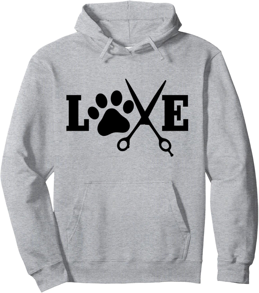 Hundefriseur LOVE Hund Friseur Pullover Hoodie