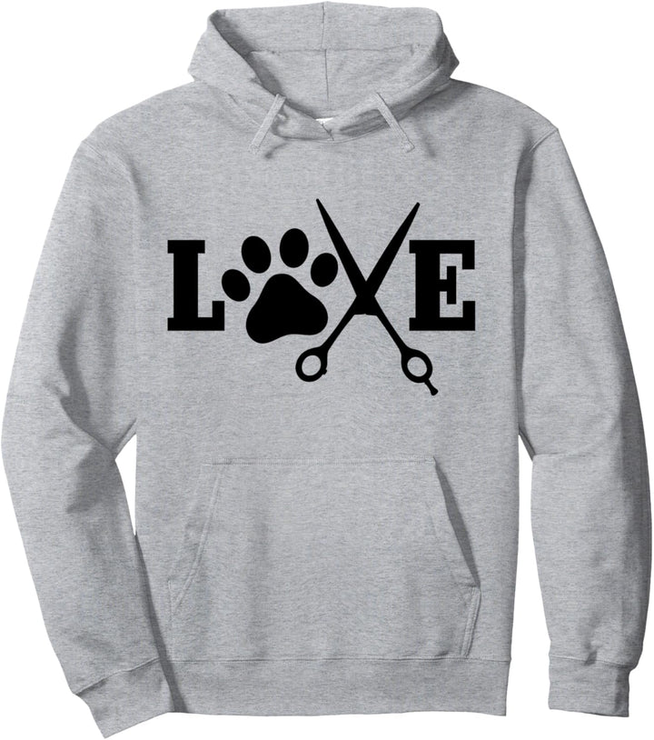 Hundefriseur LOVE Hund Friseur Pullover Hoodie