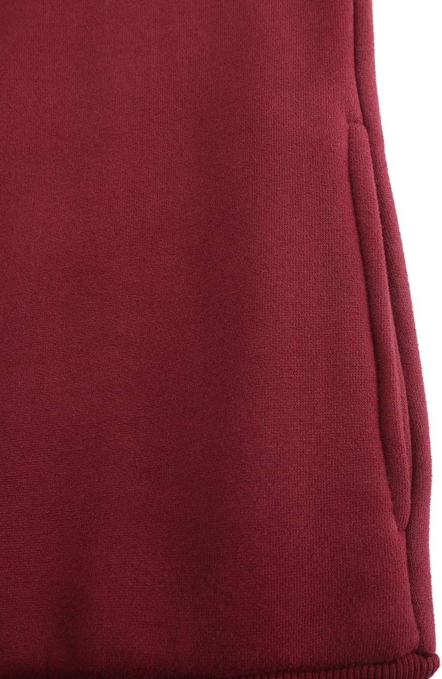 Damen Sweatjacke Kapuzenpullover Zip Hoodie Jacke mit Kapuze Winter Sweatshirt Kapuzenjacke XXL Wein