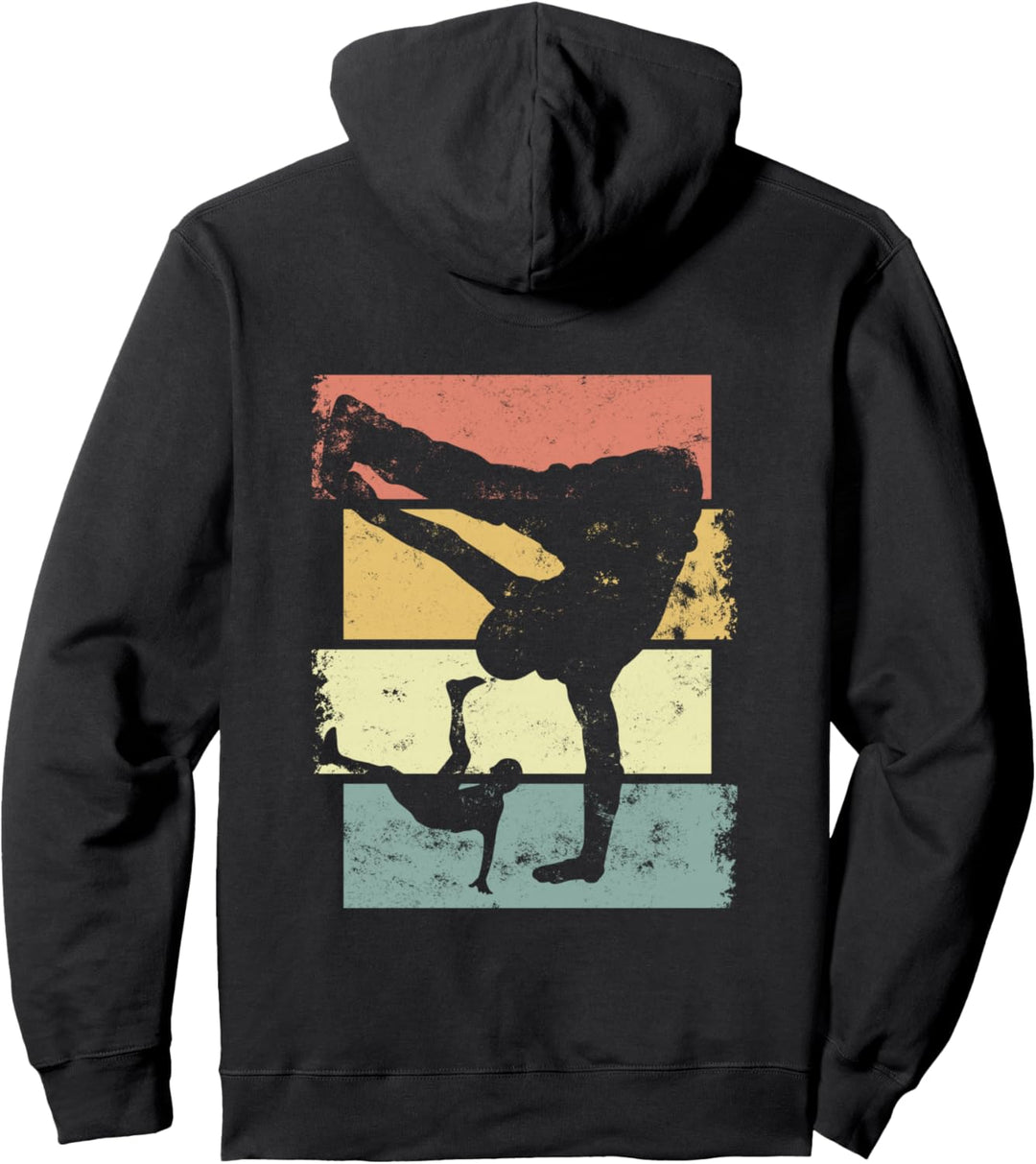 Breakdance Vintage Hip Hop Musik Breakdancing Pullover Hoodie