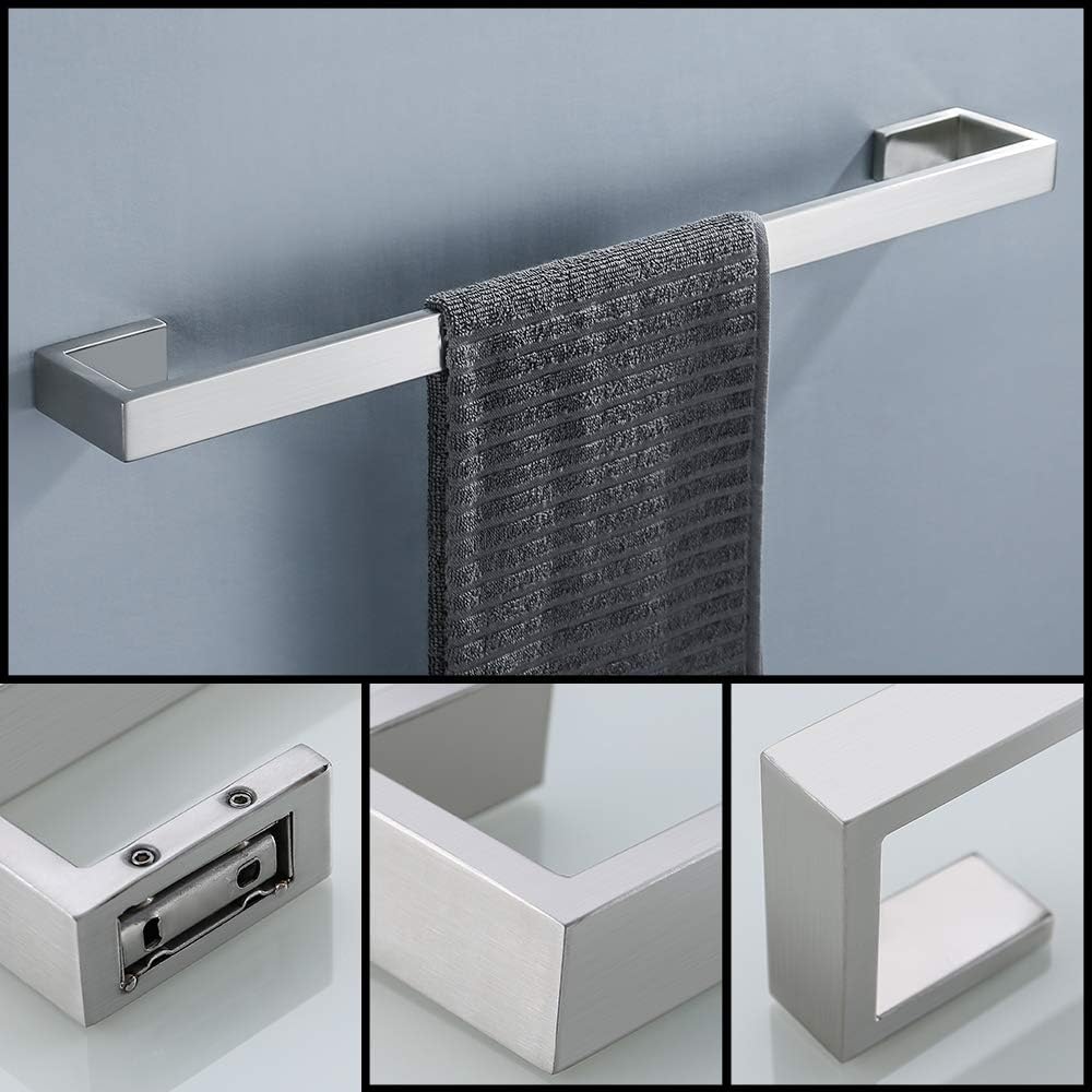 Q8-P4BR Badezimmer-Hardware-Zubehör-Set, Handtuchhalter, Bademantelhaken, Toilettenpapierhalter, Ede