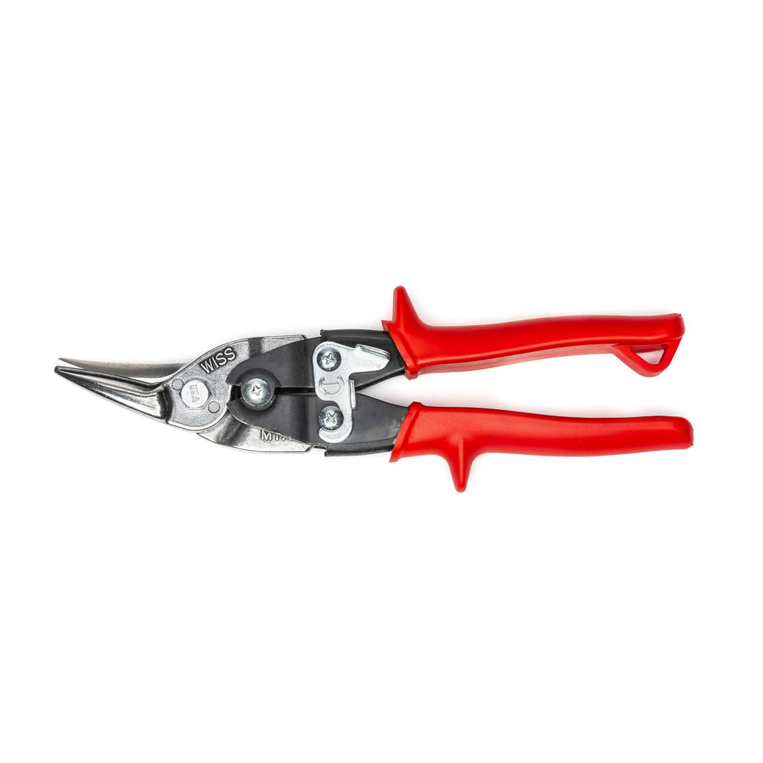 Wiss M1R 248mm/ 9-3/4-Inch MetalMaster Compound Action Aviation Snips, Cuts Straight to Left-Red Rot