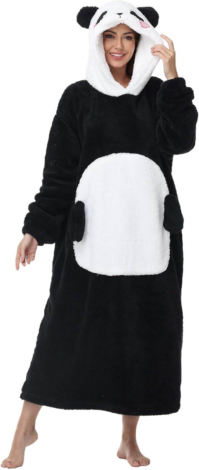 LATH.PIN Hoodie Decke Tragbare Verlängert Übergrosse Oversized Pullover Tragbare Deckenhoodie Gemütl