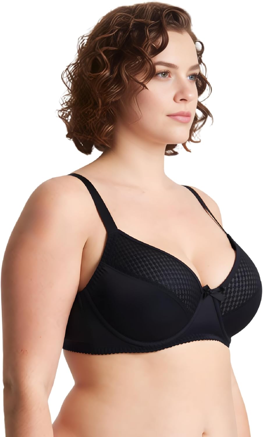 Curve Muse Damen Übergrösse Ungefüttert Minimizer Bügel Vollfiguriger BH 75C Black,white,pink Beige