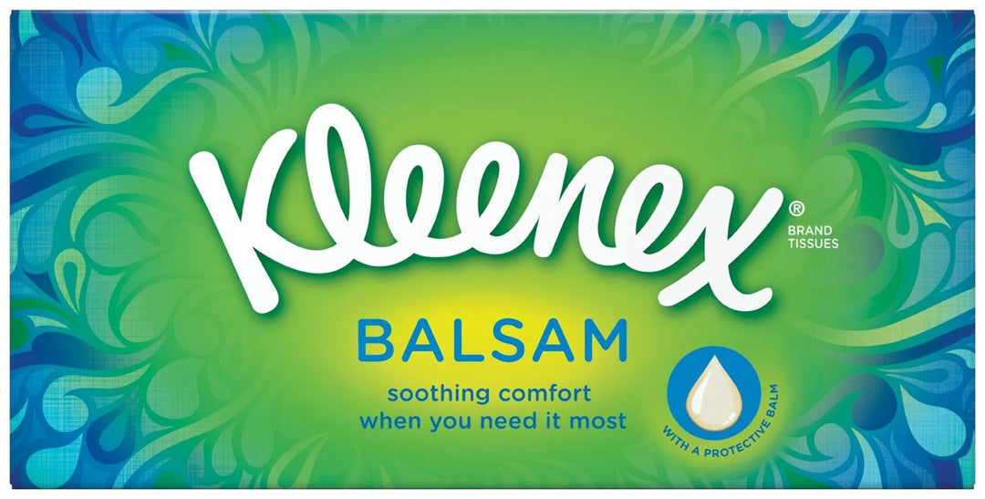 Kleenex Balsam Taschentücher - Packung mit 12 Stück 12 Stück (1er Pack), 12 Stück (1er Pack)