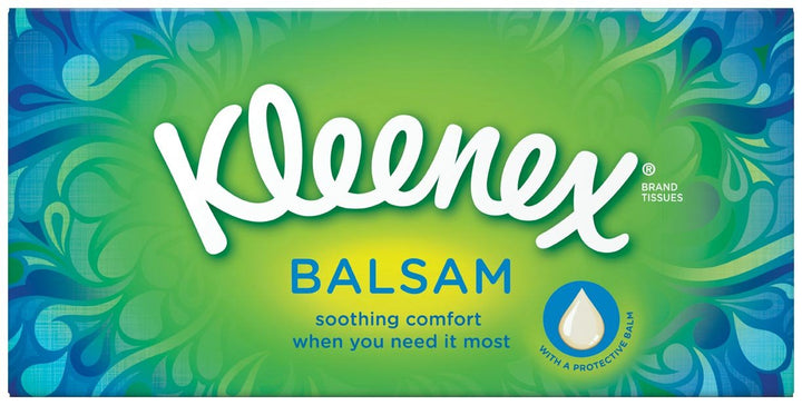 Kleenex Balsam Taschentücher - Packung mit 12 Stück 12 Stück (1er Pack), 12 Stück (1er Pack)