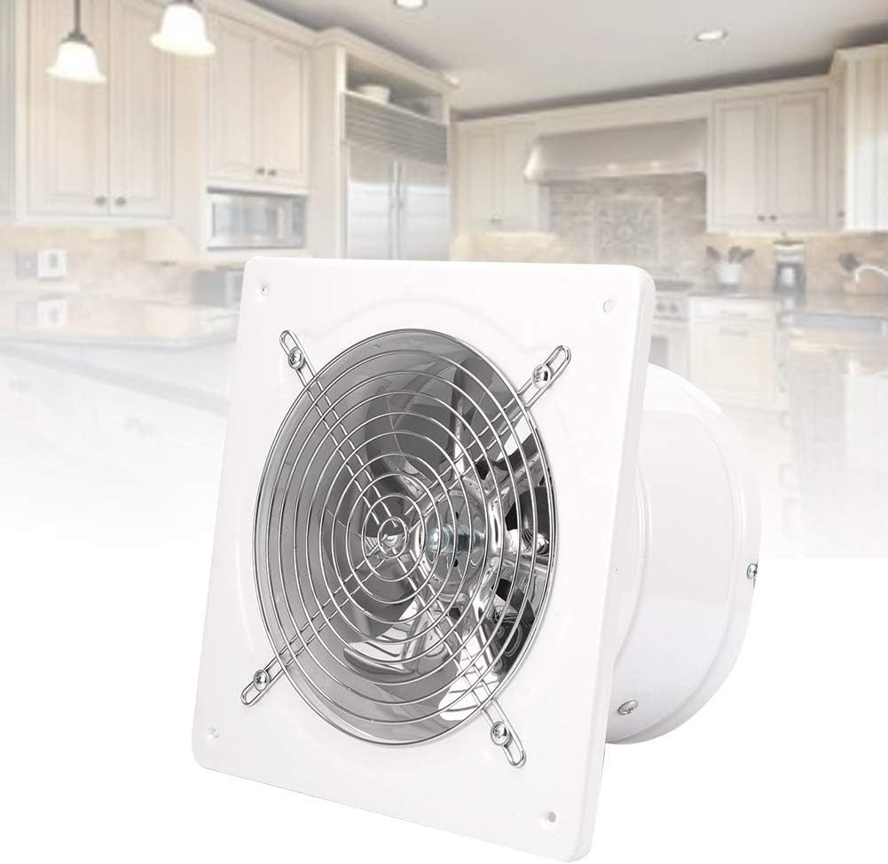 Ventilator Absaugventilator,20 V 180 mm Badlüfter Leiser mit Rücklaufklappe Leistungsstarke Wandvent
