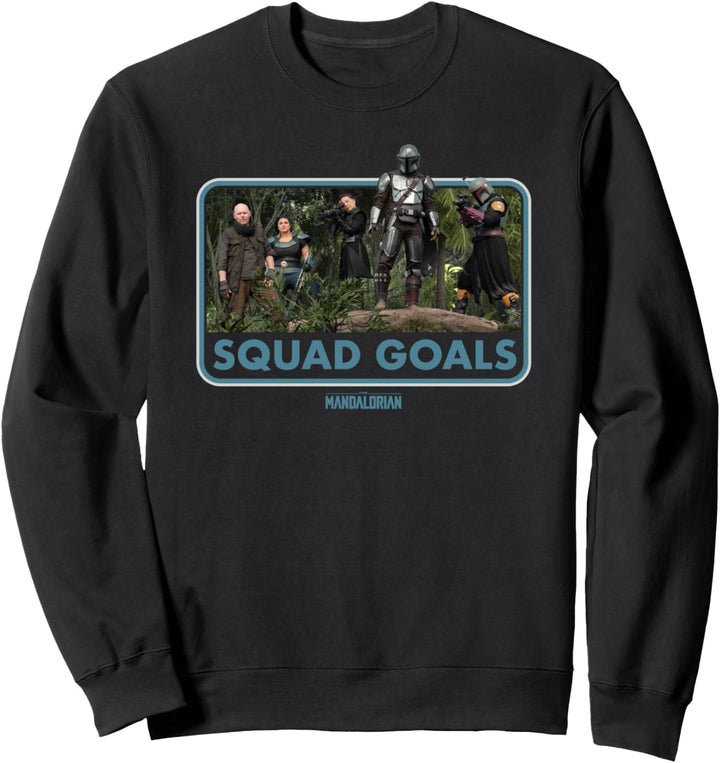 Star Wars The Mandalorian Djarin and Boba Fett Squad Goals Sweatshirt