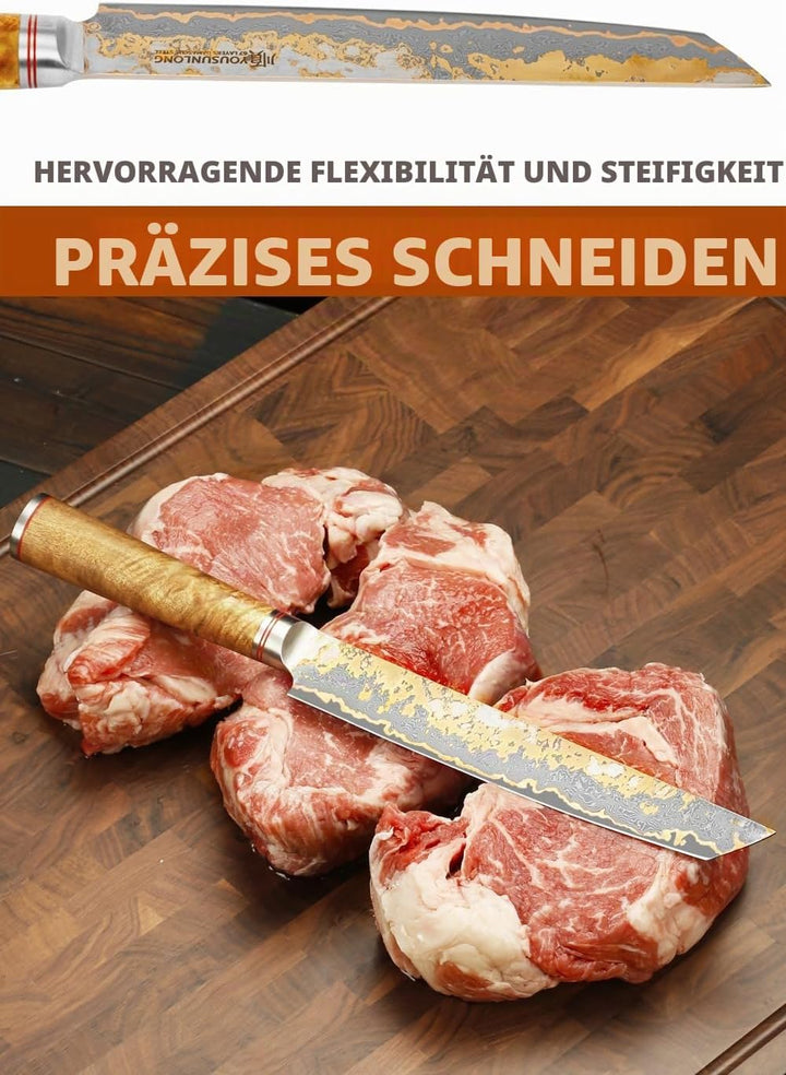 YOUSUNLONG Sashimi-Schneidemesser - 215mm Sujihiki Yanagiba Messer - Superscharfer Schnitt - Japanis