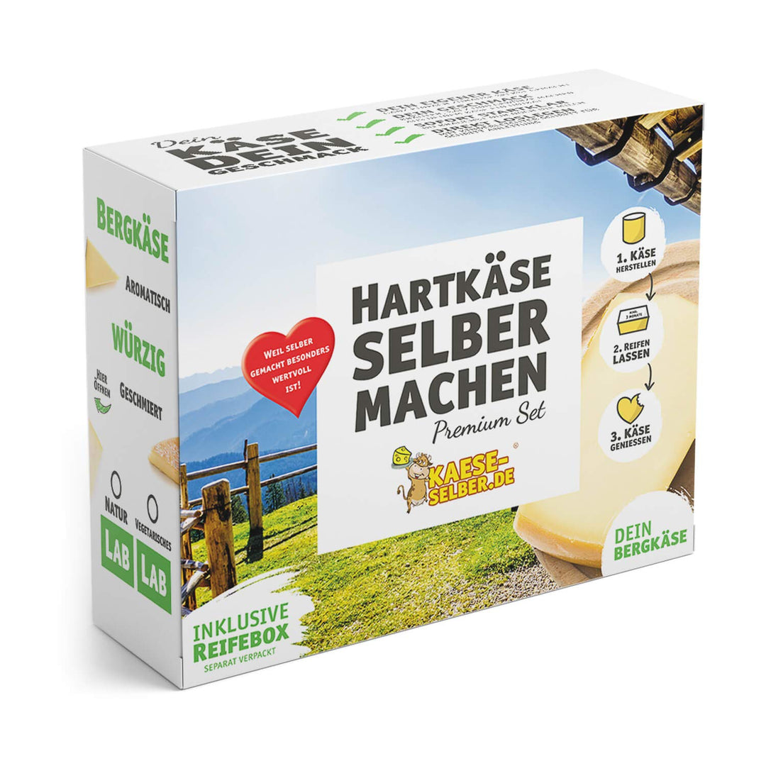 Käse selber Machen - Hartkäse (Bergkäse) selber Machen Set; Traditionelle Käseherstellung