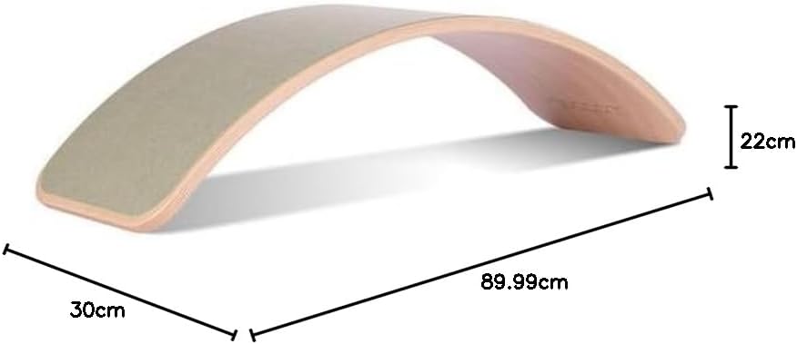 Wobbel Balanceboard transparent lackiert forest grün yogaboard