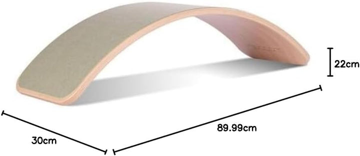 Wobbel Balanceboard transparent lackiert forest grün yogaboard