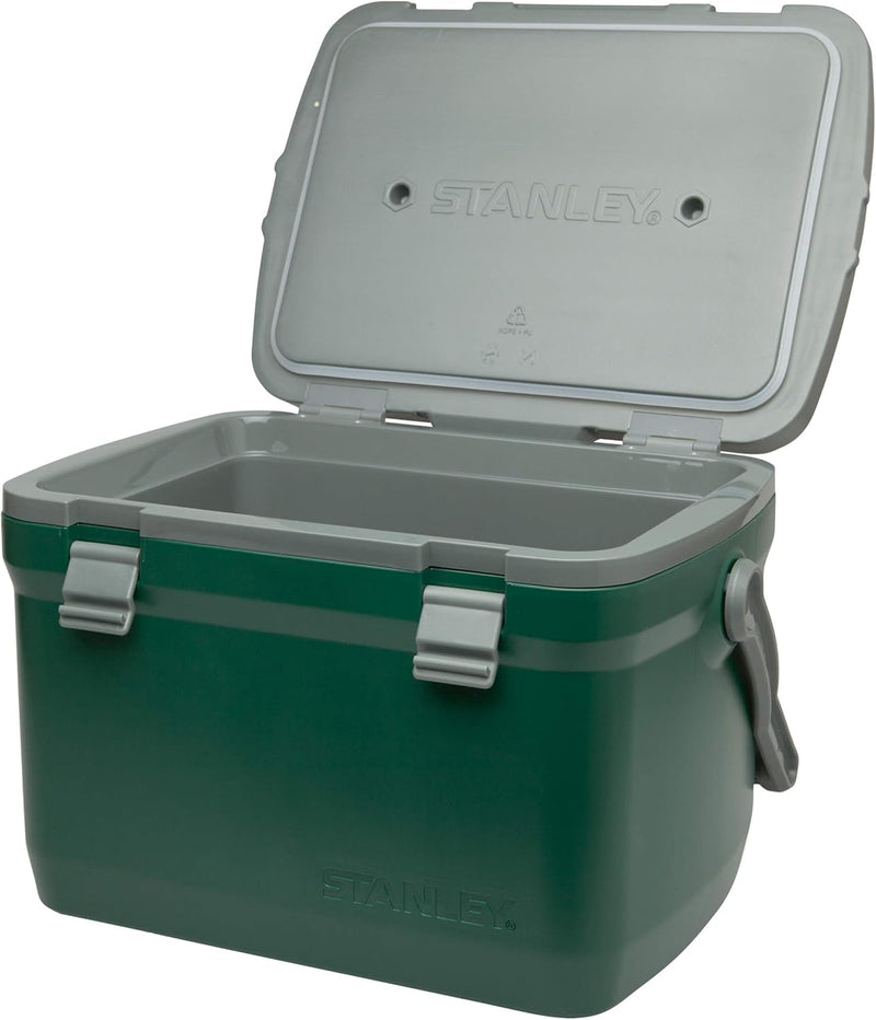 Stanley Adventure Outdoor Cooler 15.1L Grün - Camping Kühlbox - BPA-frei - Deckel fungiert auch als