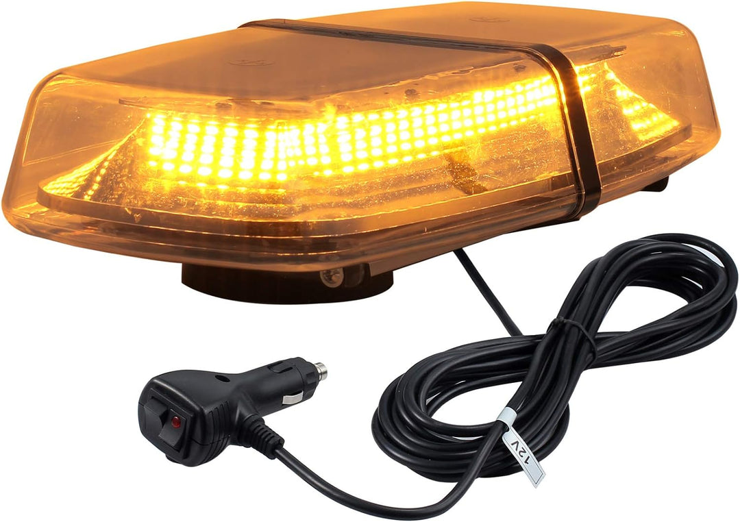 PROZOR 72LED Notfall Warnblitzlicht mit E-Mark, 18W 12V/24V Rundumleuchte IP67 Wasserdicht 8 Blitzmo