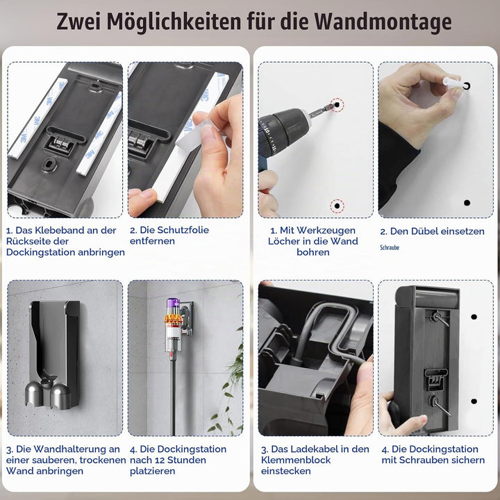 Staubsauger Dockingstation für Dyson V12 Schnurlosen Staubsauger, Leichte Version Ladestation Aufhän