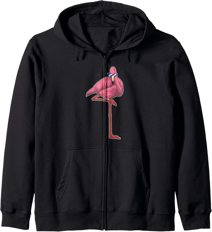 Flamingo Sonnenbrille Kapuzenjacke