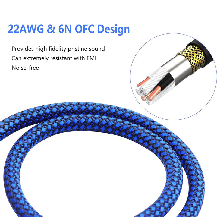 XLR Kabel,3 Pin XLR Mikrofonkabel,Metallfeder XLR Stecker auf Buchse kabel,für Studioaufnahmen, Audi