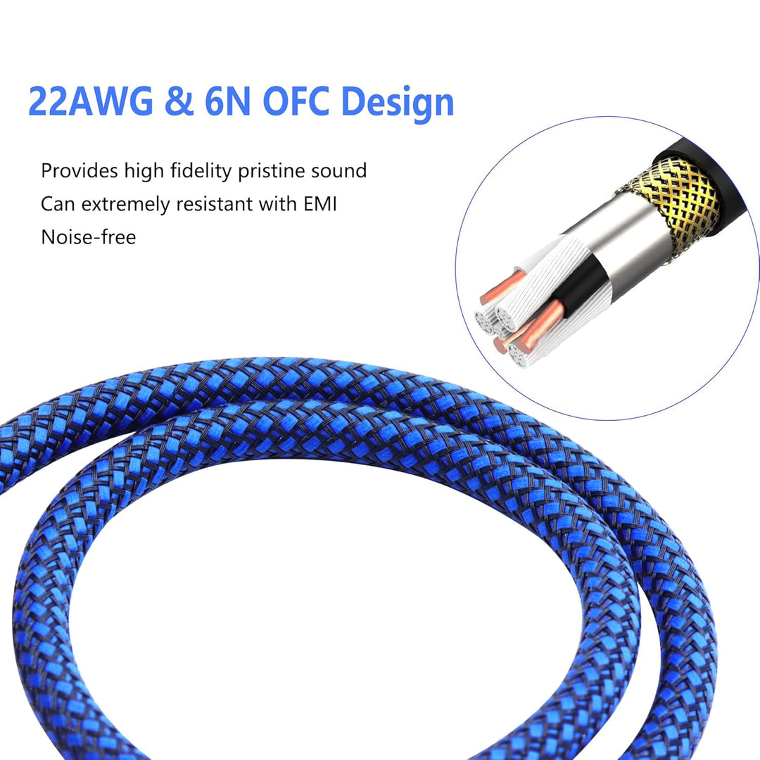 XLR Kabel,3 Pin XLR Mikrofonkabel,Metallfeder XLR Stecker auf Buchse kabel,für Studioaufnahmen, Audi