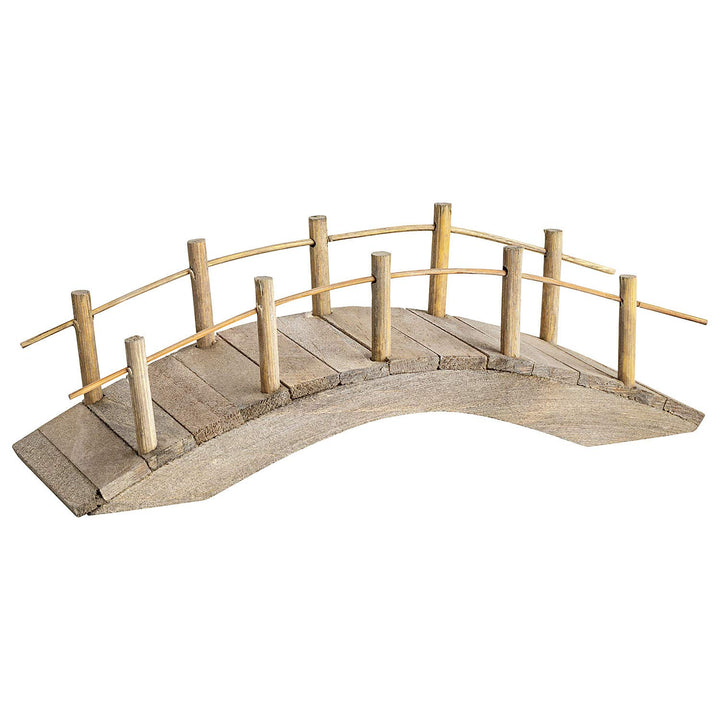 MaMeMi Brücke aus Holz, flach [ca 13 cm lang, handgefertigt] Krippenzubehör, Krippenbedarf/Zubehör f