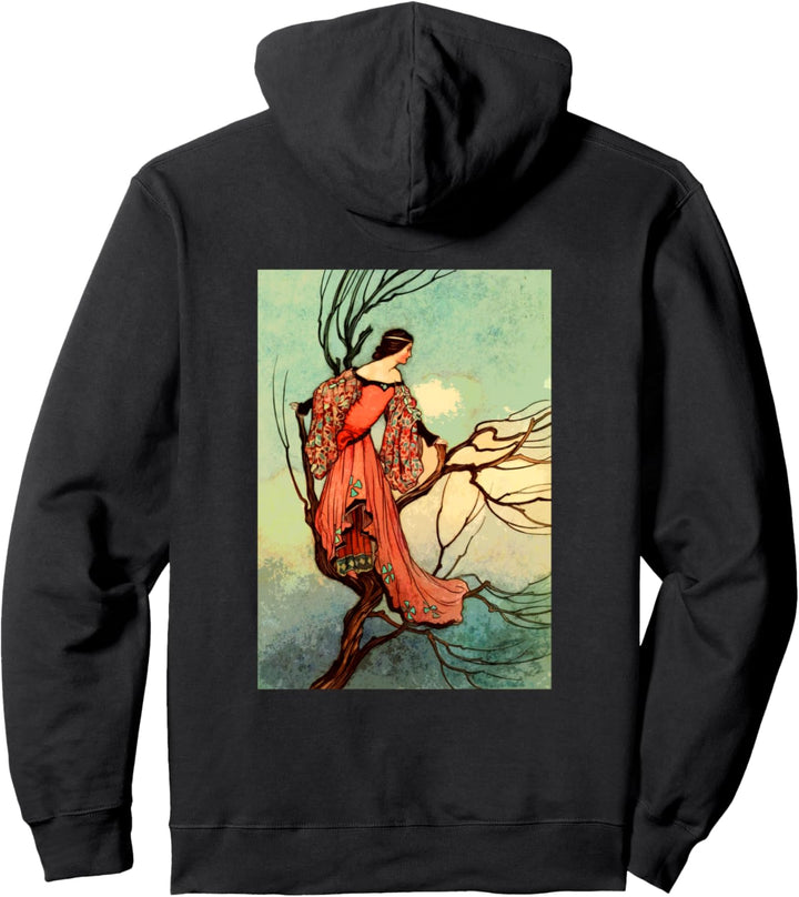 Fantasy-Prinzessin in einem Baum Warwick Goble skurril Pullover Hoodie