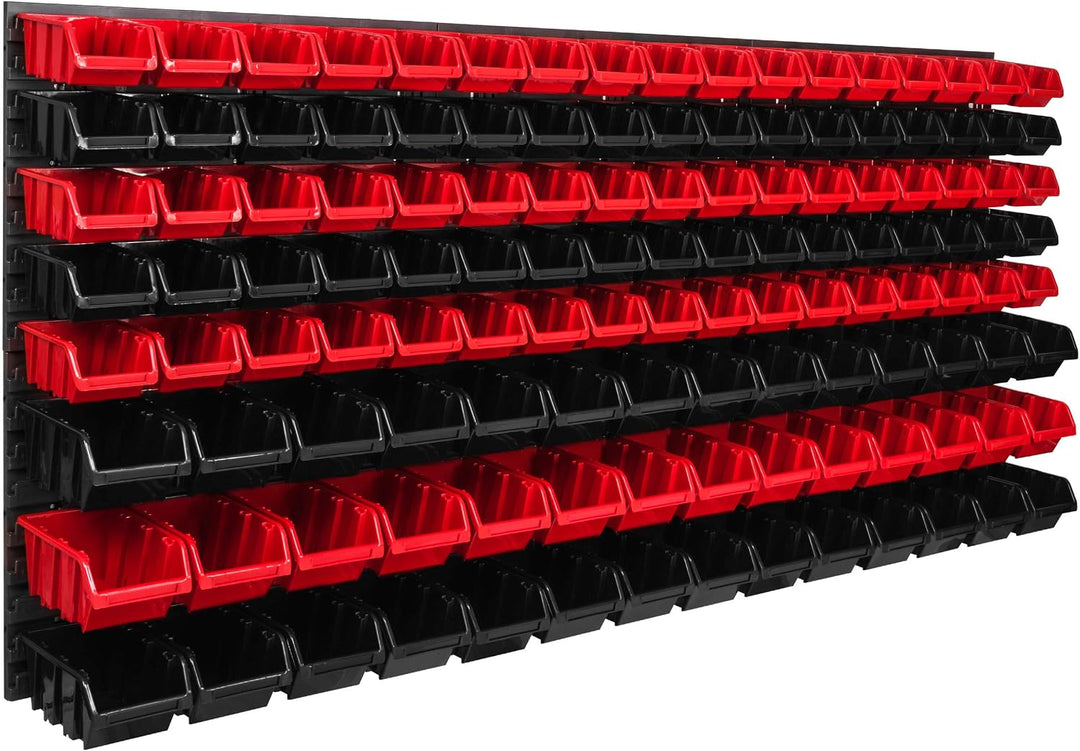botle Lagersystem Wandregal 1734 x 780 mm | 127 stck. Box | Stapelboxen Schüttenregal Sichtlagerkäst