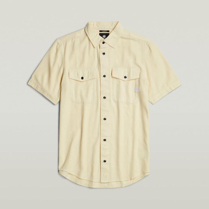G-STAR RAW Herren Marine Slim Hemd Shirt XS Beige (Ecru Gd D19751-d454-c487), XS Beige (Ecru Gd D197