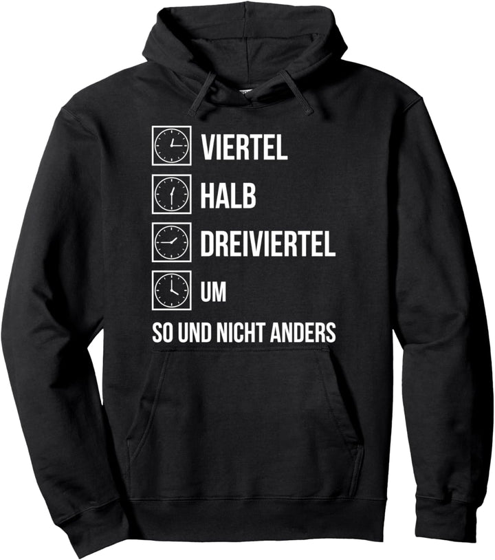 Ostdeutsche Uhrzeit Geschenk Ossi Zeiten DDR Lustiger Spruch Pullover Hoodie