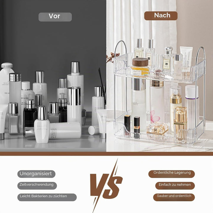 CESTATIVO Make up Organizer, Kosmetik Organizer, Beauty Organizer, Hautpflege Organizer für Badezimm