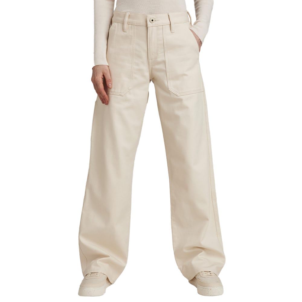 G-STAR RAW Damen Judee Carpenter Loose Jeans 23W / 30L Beige (Ecru D23590-d491-159), 23W / 30L Beige