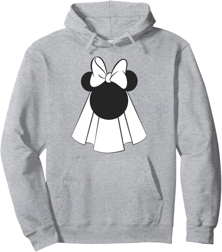 Disney Minnie Mouse Wedding Gown Head Portrait Pullover Hoodie