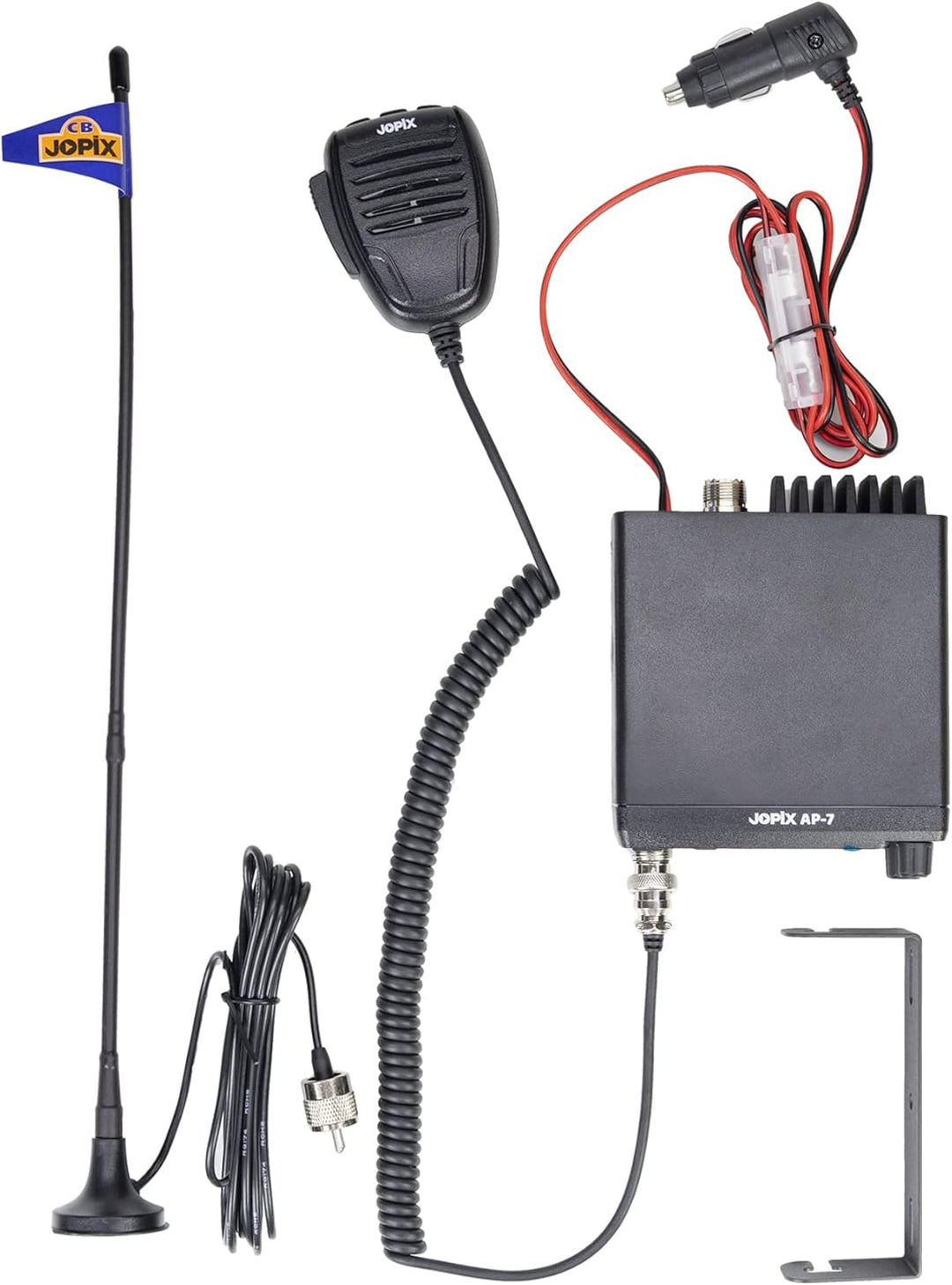 CB Jopix AP-7 Radiosender-Kit und CB MAG-7 Antenne mit Magnet enthalten